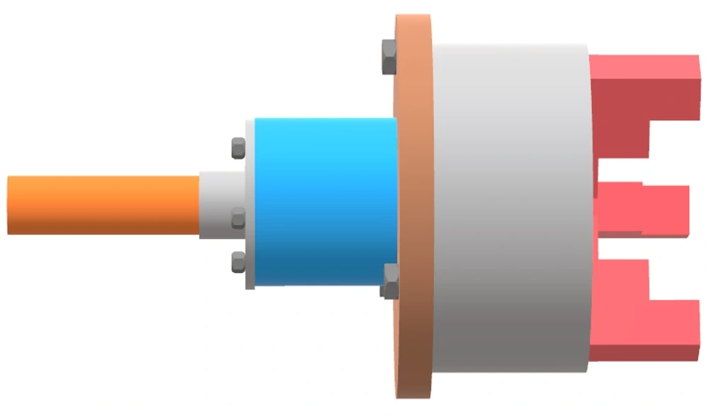 spindle fixed to idler hub